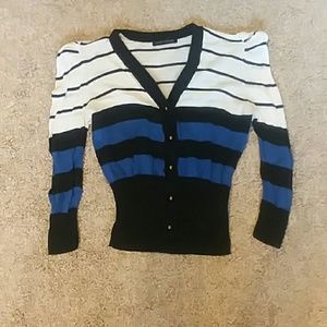 3 for $15 striped button up cardigan